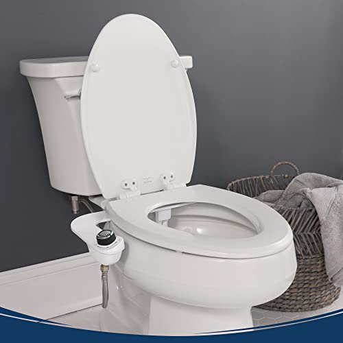 Bio Bidet SlimEdge Non-Electric Attachment: Self-Cleaning Dual Nozzles