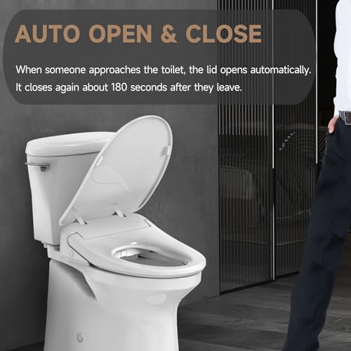 Aquatiz Auto Bidet Toilet Seat: Warm Water & Air