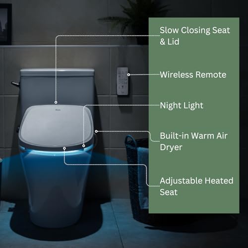 Inus R32 Electric Heated Bidet Toilet Seat with Night Light