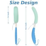 Long-handled Bath Scrubber with Sponge for Elderly Aid