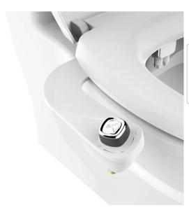 Bio Bidet SlimEdge Non-Electric Attachment: Self-Cleaning Dual Nozzles