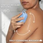 Avilana 2-in-1 Silicone Body Scrubber for Hygienic Cleansing