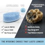 Avilana 2-in-1 Silicone Body Scrubber for Hygienic Cleansing