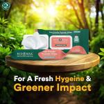 Extra-Large Bamboo Flushable Adult Wipes, Unscented - 192 Count