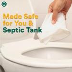 Extra-Large Bamboo Flushable Adult Wipes, Unscented - 192 Count