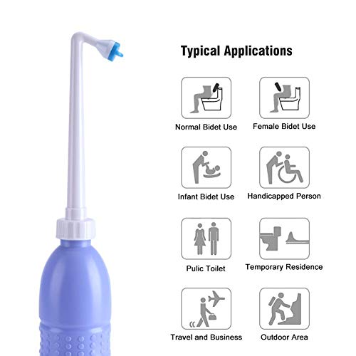 Portable Travel Bidet Bottle for Personal Hygiene, Blue