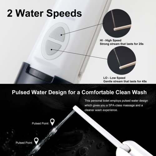 Portable Travel Bidet with Rechargeable Electric Sprayer