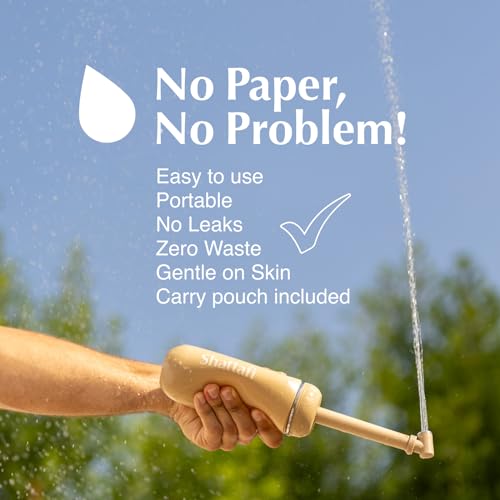 Portable Bidet with Retractable Nozzle for Travel & Camping