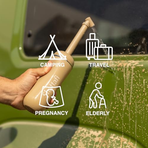 Portable Bidet with Retractable Nozzle for Travel & Camping