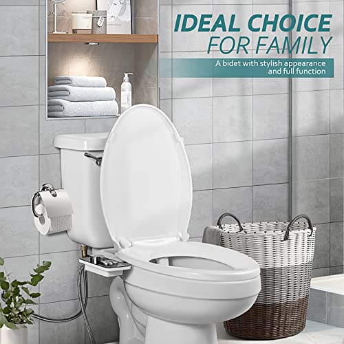 SAMODRA Bidet Attachment: Non-Electric Cold Water Toilet Seat
