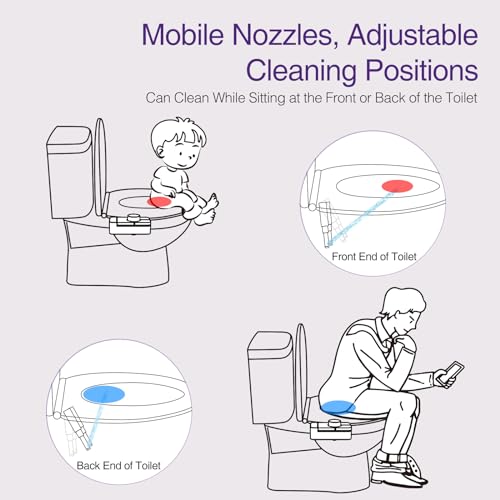 Veken Ultra-Slim Self Cleaning Toilet Bidet Attachment