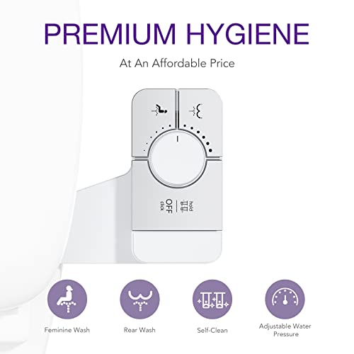 Veken Ultra-Slim Self Cleaning Toilet Bidet Attachment