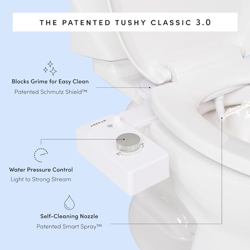 TUSHY Classic 3.0 Bidet Toilet Seat Attachment - Platinum