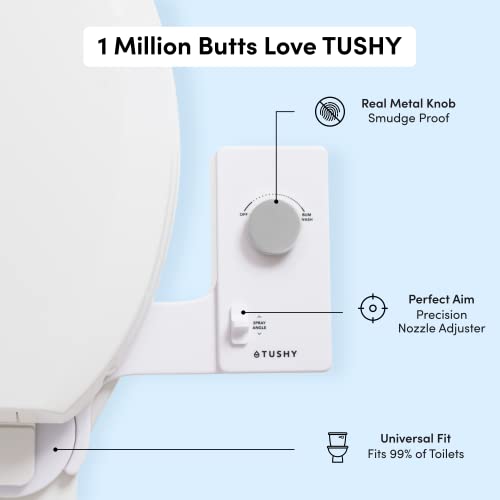 TUSHY Classic 3.0 Bidet Toilet Seat Attachment - Platinum