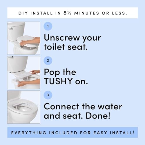 TUSHY Classic 3.0 Bidet Toilet Seat Attachment - Platinum