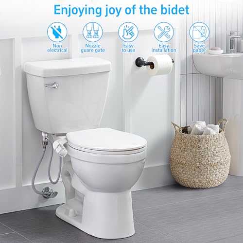 Ultra-Slim Dual Mode Bidet Toilet Seat Attachment