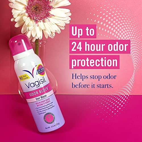 Vagisil Dry Wash Spray for Odor-Free Intimate Hygiene