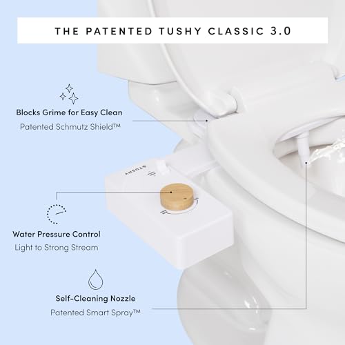 TUSHY Classic 3.0 Bidet Toilet Seat Attachment (Bamboo)