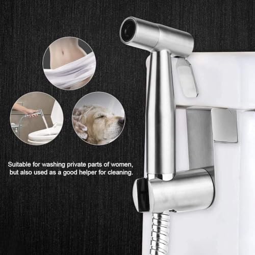 Stainless Steel Bidet Sprayer Kit for Toilet & Pets
