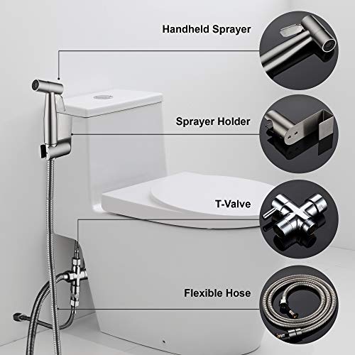 Stainless Steel Bidet Spray Kit for Toilet