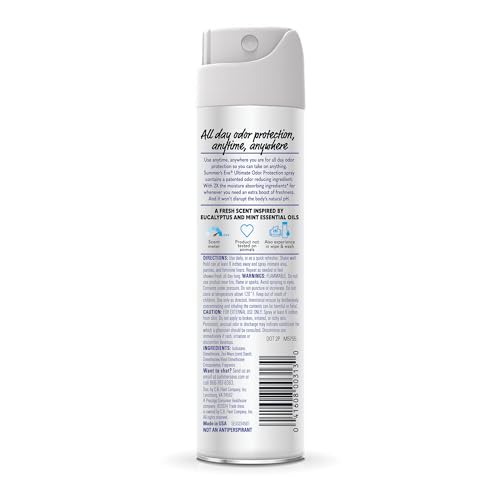 Summer's Eve Feminine Spray for Odor Control, Talc-Free