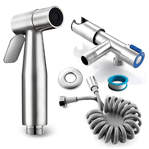 Handheld Bidet Sprayer Set, Stainless Steel, Easy Install