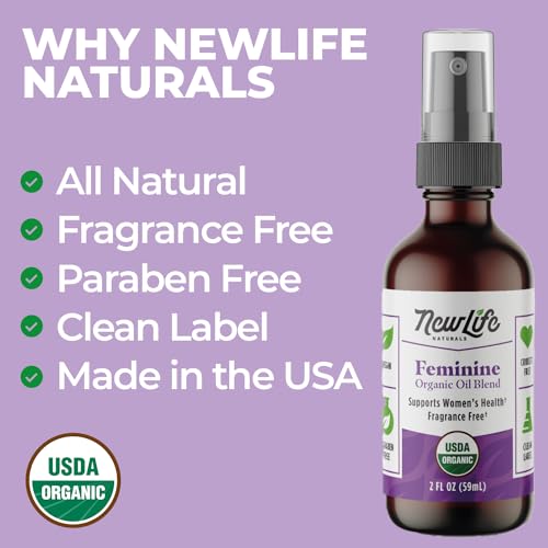 NewLife Naturals Organic Menopause Support Vulva Spray, Citrus Scent