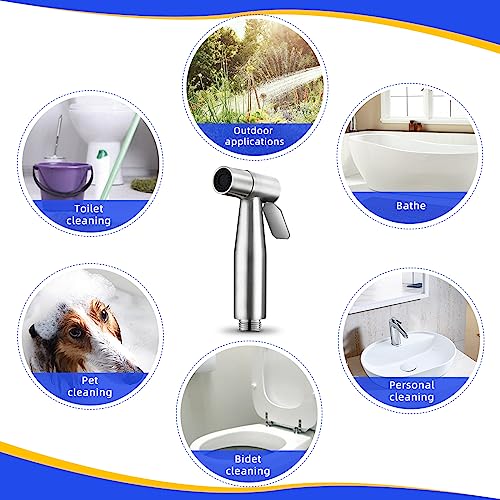 Handheld Bidet Sprayer Set, Stainless Steel, Easy Install