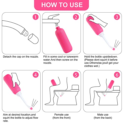 Portable Peri Bottle for Postpartum and Travel Use