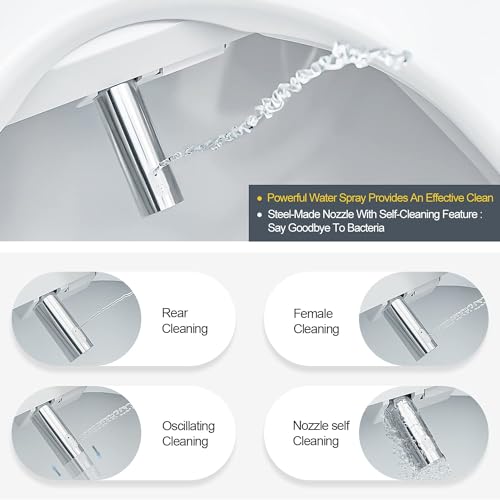 ZMJH Bidet Seat: Heated, Vortex Wash, Warm Water