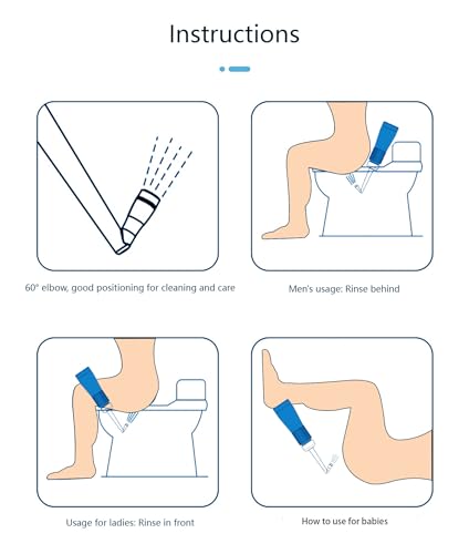 Travel Bidet with Retractable Nozzle for Personal Hygiene