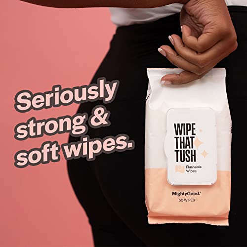 Oatmeal Scent Hypoallergenic Flushable Butt Wipes 100 Count