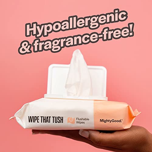 Oatmeal Scent Hypoallergenic Flushable Butt Wipes 100 Count
