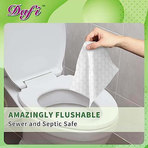 Unscented Flushable Adult Wet Wipes, 720ct, Plant-Based Fibers