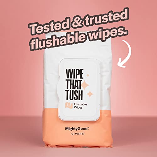 Oatmeal Scent Hypoallergenic Flushable Butt Wipes 100 Count