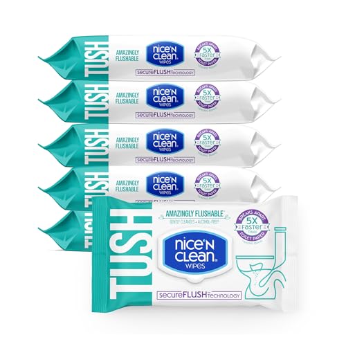 SecureFLUSH Aloe & Vitamin E Flushable Wet Wipes (42ct)