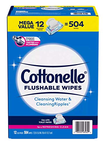 504 Count Cottonelle Fresh Care Flushable Cleansing Cloth