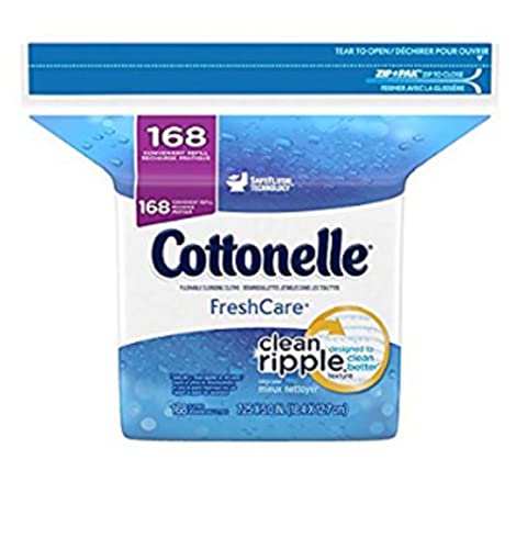 Cottonelle Fresh Care Flushable Wipes Refill, 336ct