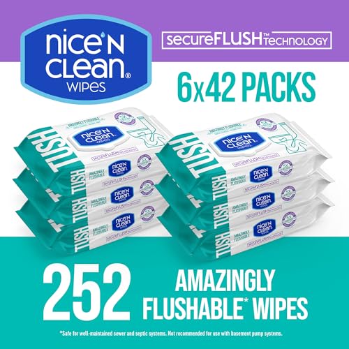 SecureFLUSH Aloe & Vitamin E Flushable Wet Wipes (42ct)