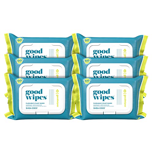 Flushable Shea-Coco Wipes for At-Home Butt Cleaning | 360 Count