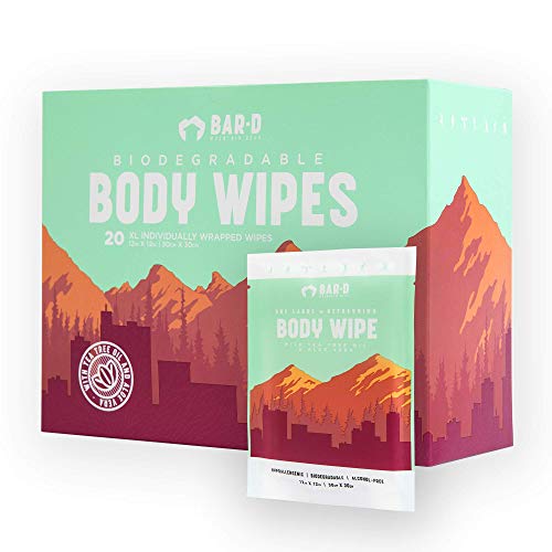 Biodegradable Butt Wipes with Tea Tree Oil (20 Count)