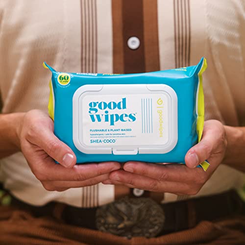 Flushable Shea-Coco Wipes for At-Home Butt Cleaning | 360 Count