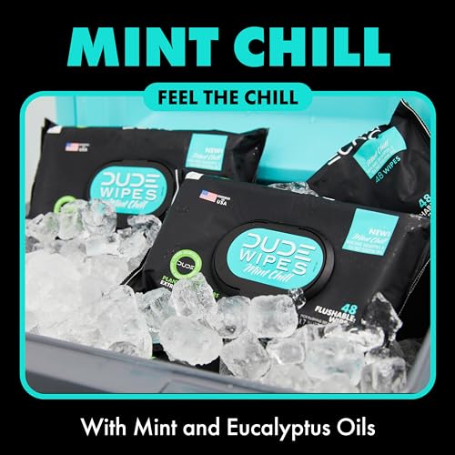 Mint Chill Butt Wipes - 3 Pack, 144 wipes