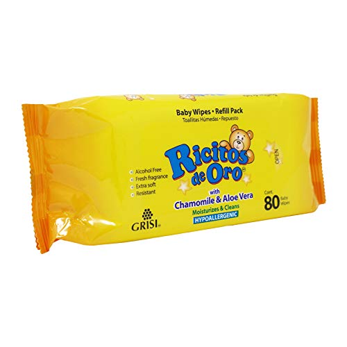 Chamomile and Aloe Vera Baby Wipes, 6-Pack