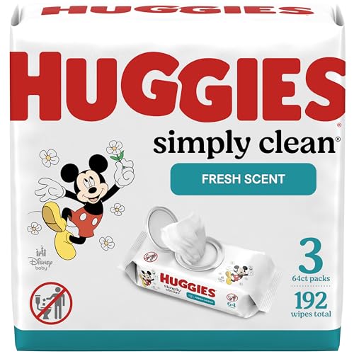 Huggies Fresh Scent Baby Wipes, 3 Packs 192