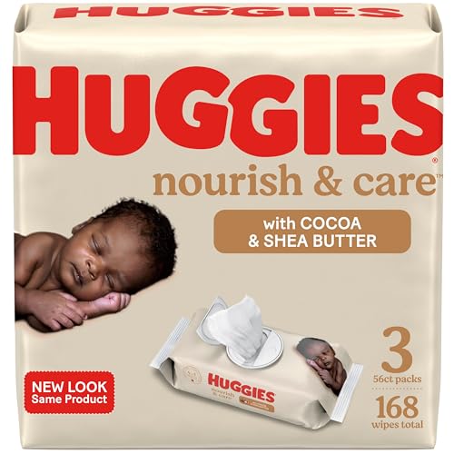 Huggies Nourish & Care Baby Wipes - 168
