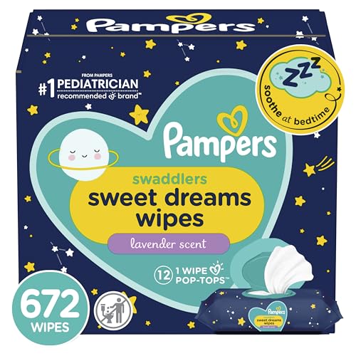 Lavender scented baby wipes, 12 packs, 672 wipes