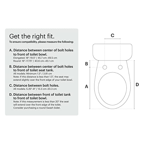 Brondell LE99-EW Swash Electronic Bidet Seat - White