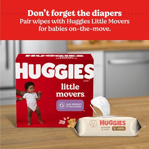 Huggies Nourish & Care Baby Wipes - 168