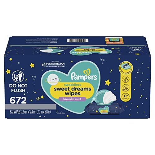 Lavender scented baby wipes, 12 packs, 672 wipes